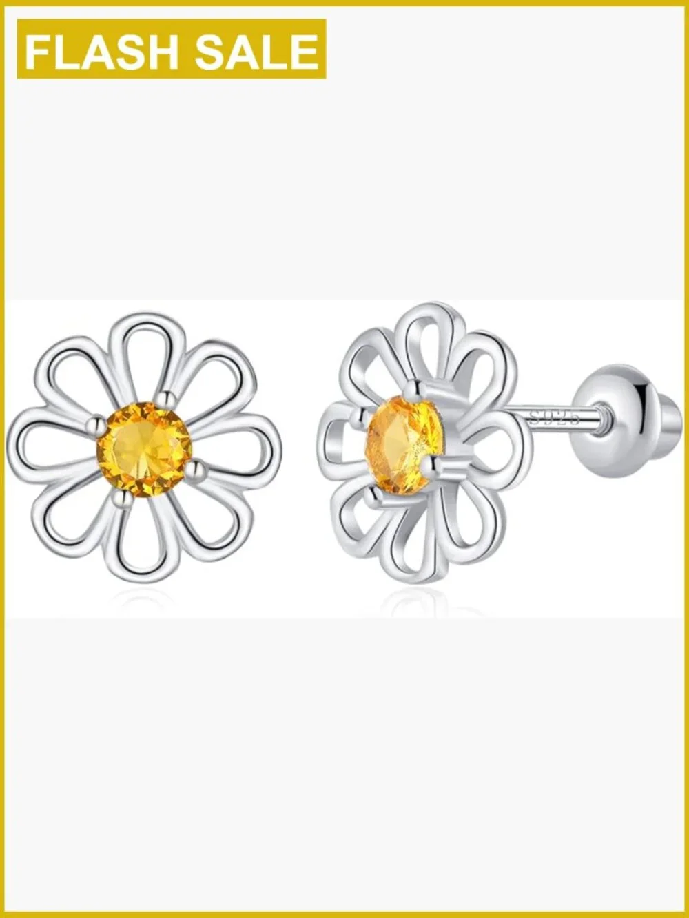 Sterling Silver Animal Stud Earrings Girls Women Hypoallergenic Screw Backs